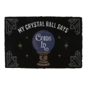 Image of Crystal Ball Black Doormat