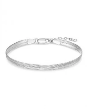 Image of Simply Silver Flat Snake Bracelet