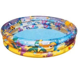 Image of Ocean Life Paddling Pool 4ft Multi-Coloured