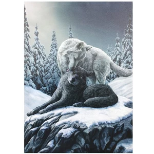Image of Large Snow Kisses Canvas by Lisa Parker