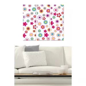 Image of MDF937586 Multicolor Decorative MDF Painting (3 Pieces)