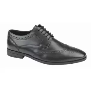 Image of Roamers Mens Softie Leather Brogues (9 UK) (Black)