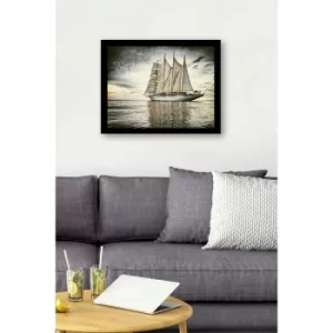 Image of SC0952 Multicolor Decorative Framed MDF Painting