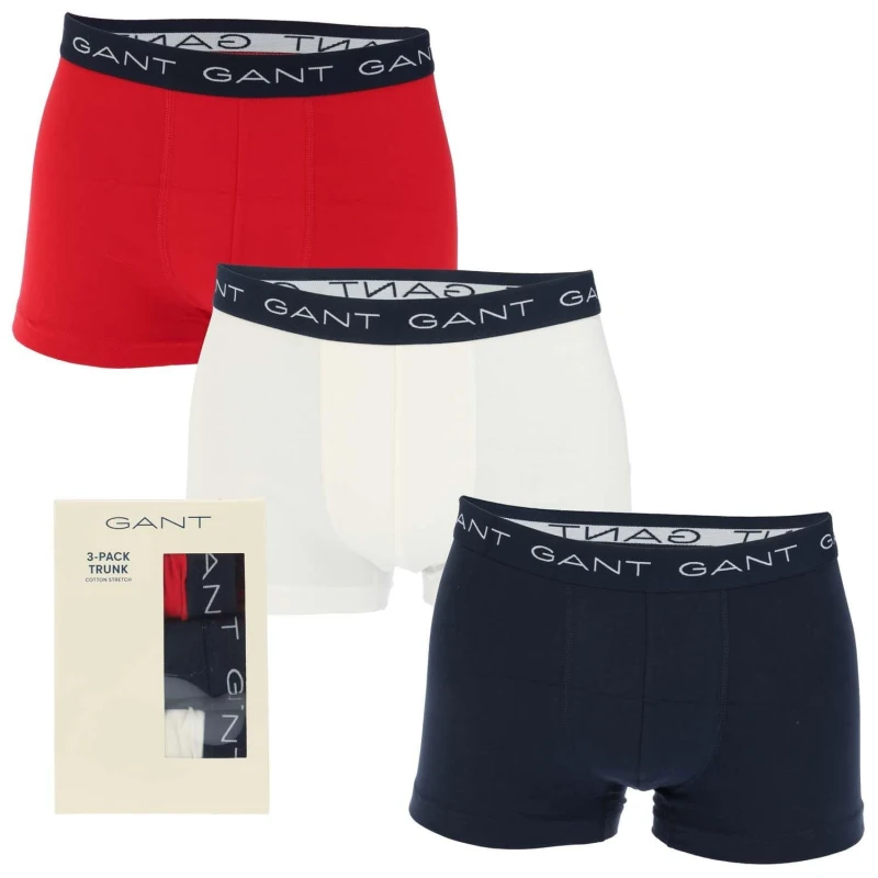 Image of Gant 3 Pack Trunks Multi Colour male XL