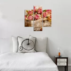 Image of 3MDF-030 Multicolor Decorative MDF Painting (3 Pieces)