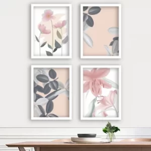 Image of SET_124 Multicolor Decorative Framed Painting (4 Pieces)