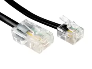 Image of Cables Direct RJ11/RJ45 3m networking cable Black