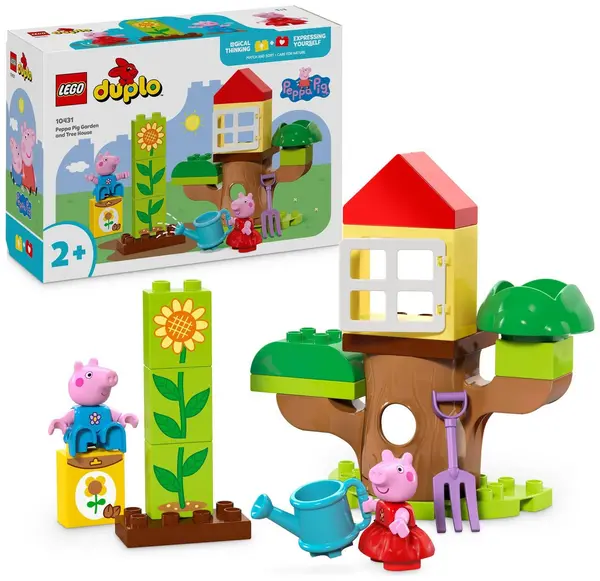 Image of LEGO LEGO DUPLO Peppa Pig Garden and Tree House Toddler Toy 10431