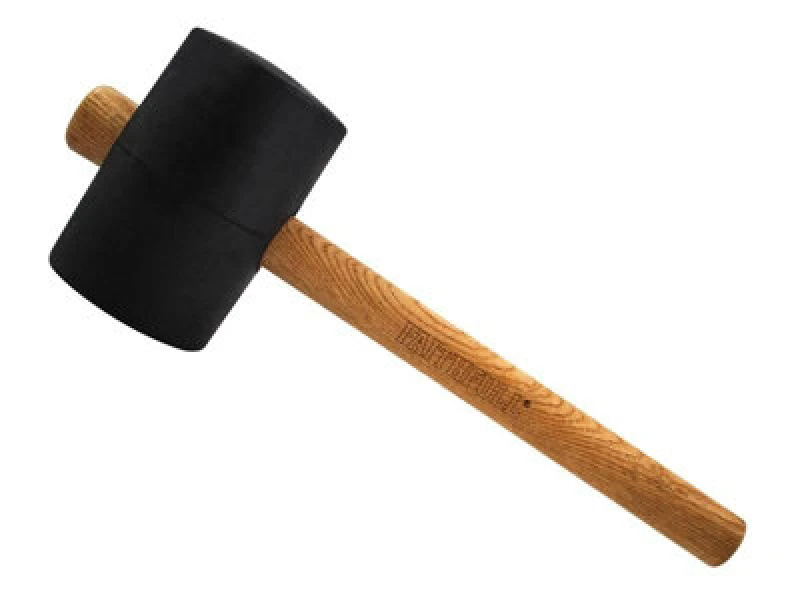 Image of Faithfull Fsc Black Rubber Mallet 40Oz Fairmb40Fsc