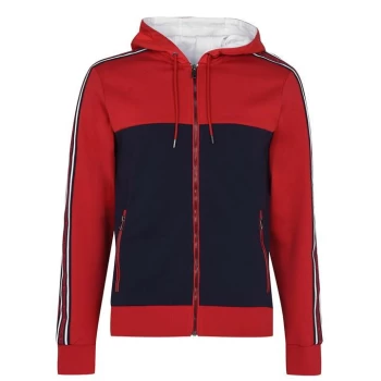 Image of Michael Kors Logo Full Zip Hoodie - Crimson606