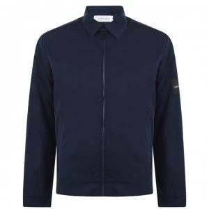Image of Calvin Klein Nylon Harrington Jacket - Navy 407