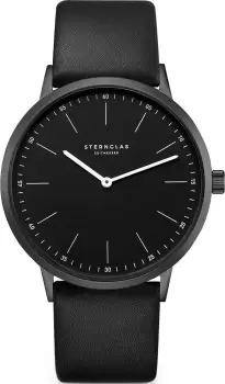 Image of Sternglas Watch Modesto Quartz Leather - Black