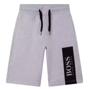 Image of Boss Logo Jersey Shorts - Grey