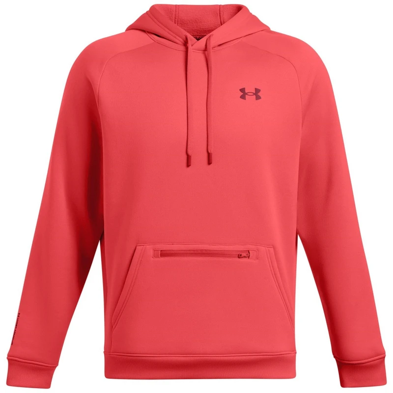 Image of Under Armour Mens Fleece Performance Hoodie Red male S