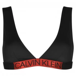 Image of Calvin Klein Apex Triangle Bikini Top - Black