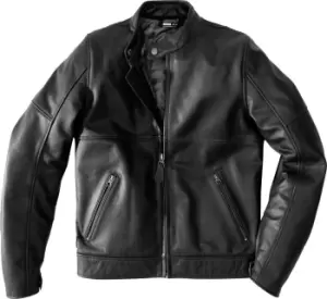 Image of Spidi Mack Motorcycle Leather Jacket, black, Size 52, black, Size 52