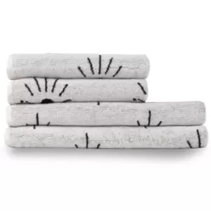 Image of Set of 4 Furn. Theia Towels Ivory