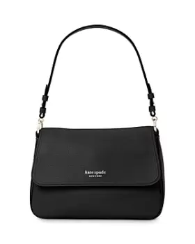 Image of kate spade new york Hudson Pebbled Leather Medium Convertible Flap Shoulder Bag