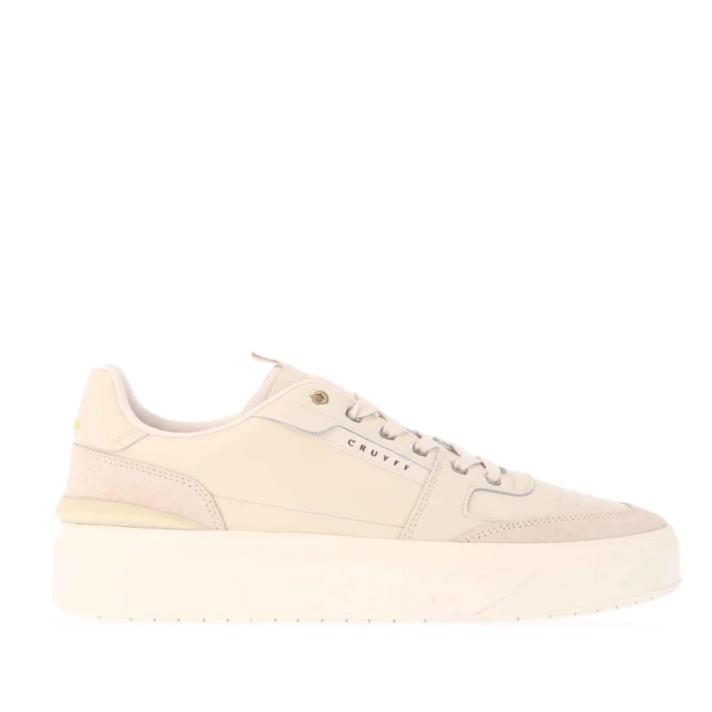 Image of Cruyff Endorsed Tennis Trainers - Cream Cream 12