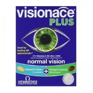 Image of Visionace Plus Omega-3 Tablets 28 / 28 Capsules