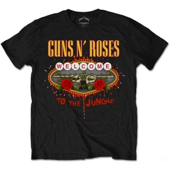 Image of Guns N' Roses - Welcome to the Jungle Unisex Medium T-Shirt - Black