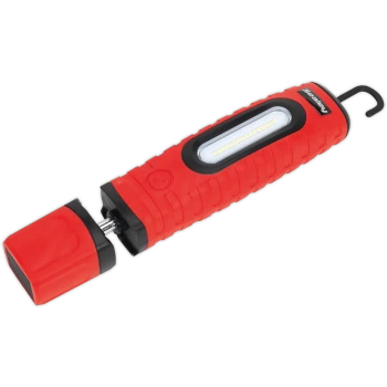 Image of Sealey Rechargeable 360° Inspection Lamp 16 Smd LED + 3W LED Li-ion Red