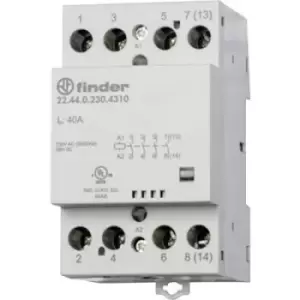 Image of Finder 22.44.0.024.4710 Contactor 3 makers, 1 breaker 24 V DC, 24 V AC 40 A