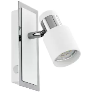 Image of Davida - 1 Light Spotlight Chrome, White, GU10 - Eglo