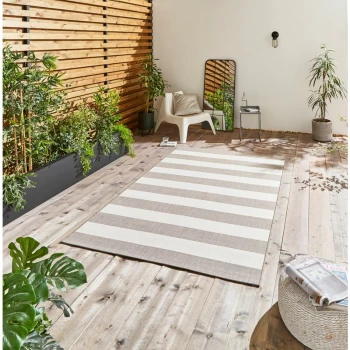 Image of Santa Monica 48644 Beige Cream 160cm x 230cm Rectangle - Beige and Ivory