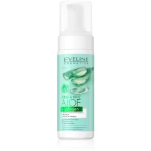 Image of Eveline Cosmetics Organic Aloe+Collagen foam cleanser with soothing effect 150ml