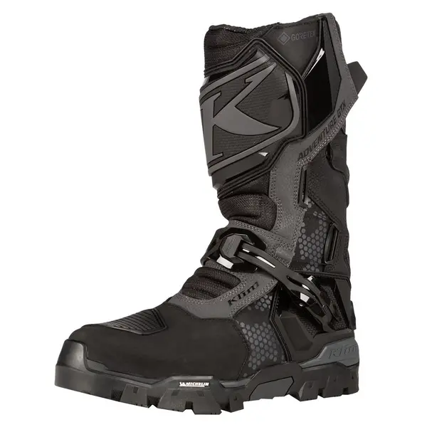 Image of KLIM Adventure GTX Stealth Black Motorcycle Boots US 7