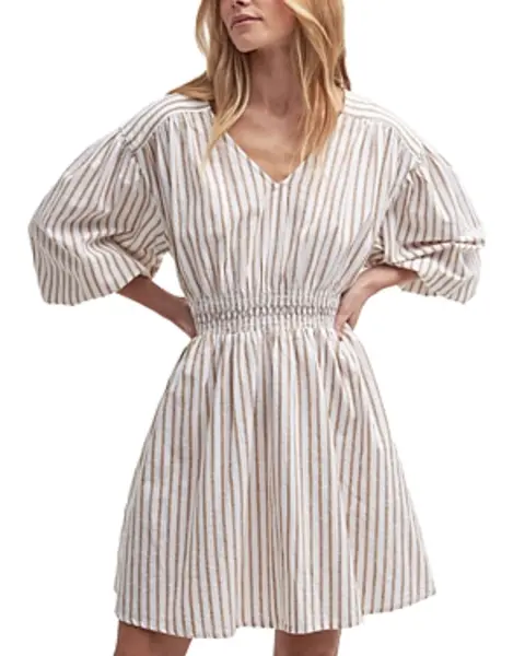 Image of Barbour Ella Cotton Stripe Dress