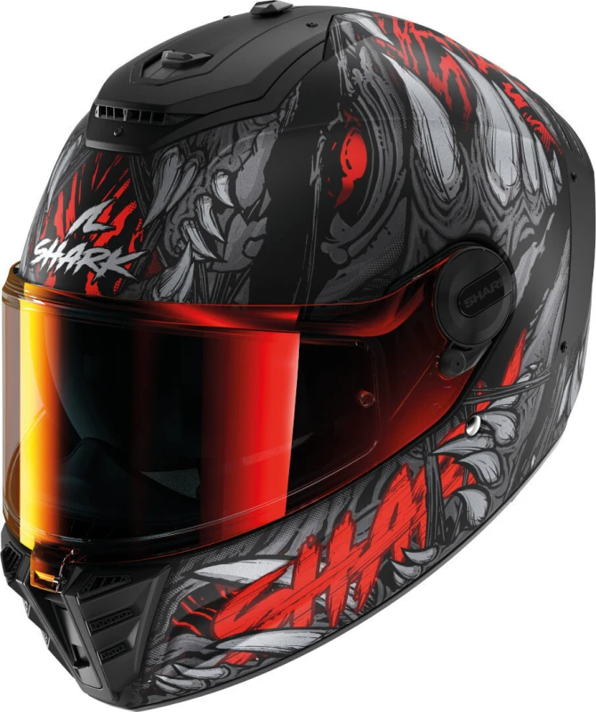 Image of Shark Spartan RS Shaytan Helmet, black-red, Size M for Men