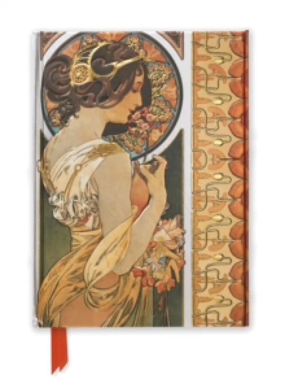 Image of Mucha: Cowslip and Documents Decoratifs (Foiled Journal) Notebook / blank book