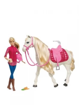 Image of Barbie Doll With Her Dreamhorse