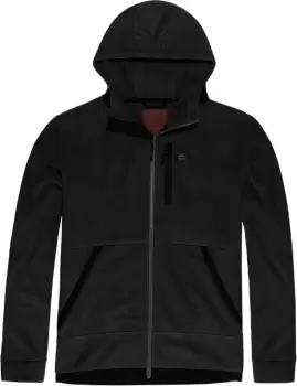 Image of Vintage Industries Vitor Hollow Fibre Fleece Zip Hoodie, black, Size S, black, Size S