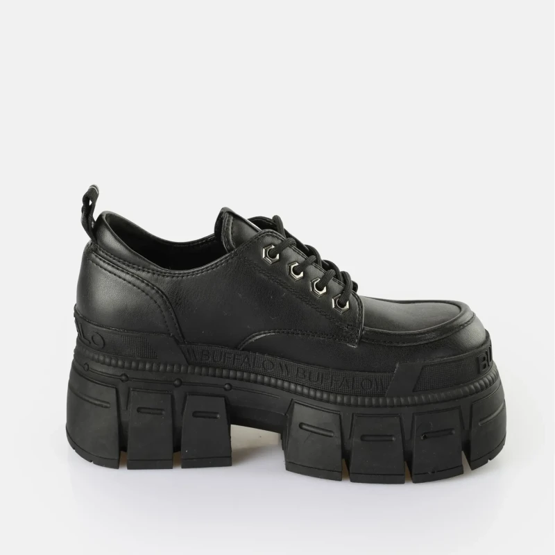 Image of Buffalo Derbie woman Buffalo Gospher Lace Up Cs - Vegan Nappa Noir Female 41