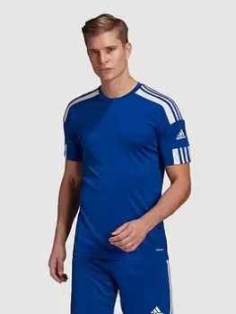 Image of Adidas Mens Squad 21 Short Sleeved Jersey - Blue