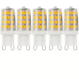 Image of Harperliving - Harper Living 3.5 Watts G9 LED Bulb Clear Capsule Cool White Non-Dimmable, Pack of 5