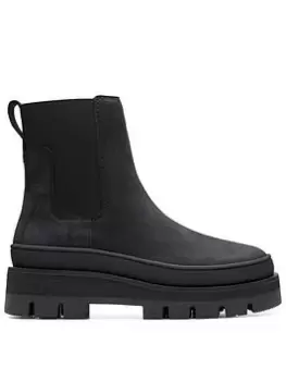 Image of Clarks Clarks Orianna2 Top Boots - Black Nubuck, Black, Size 8, Women