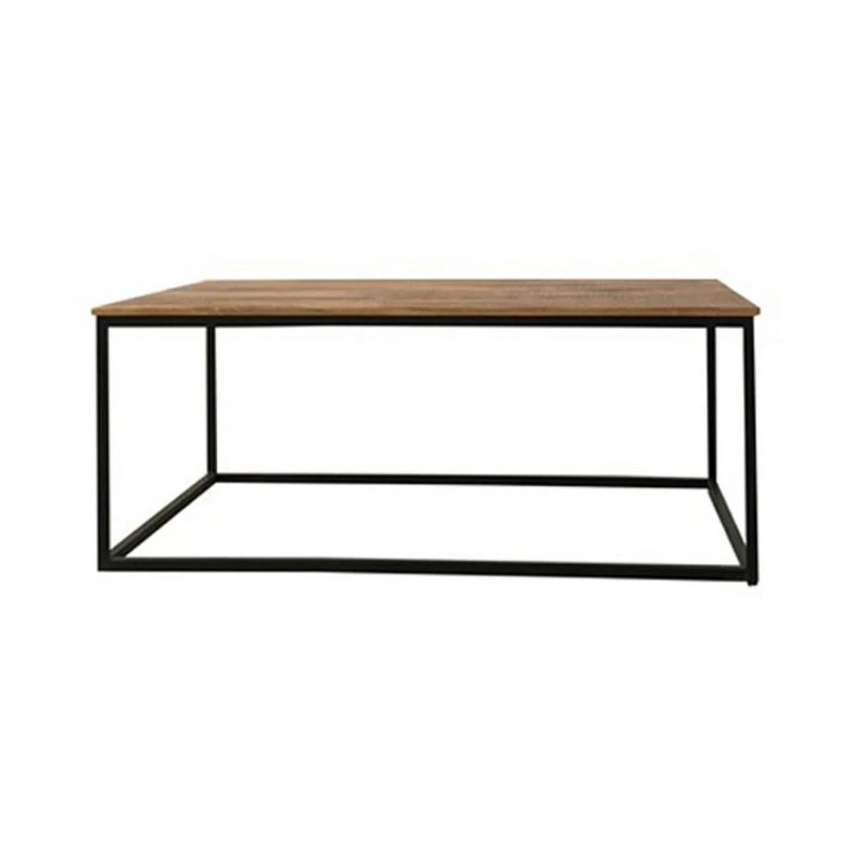 Image of Jaipur Furniture Ltd Industrial Coffee Table - Mango Wood/Iron - L60 x W110 x H45cm - PP Sawn Finish in Brown Brown Unisex