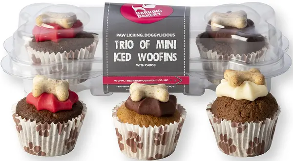Image of Barking Bakery Woofin Mini Iced Trio Dog Treat 38g