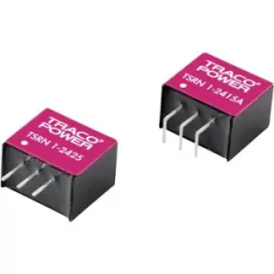 Image of TracoPower TSRN 1-24150 DC/DC converter (print) 24 V DC 15 V DC 1 A No. of outputs: 1 x