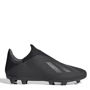 Image of Adidas X Laceless 19.3 Firm Ground Football Boots - Black