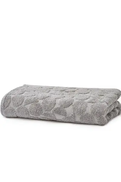 Image of Fusion 'Ingo' 100% Cotton Jacquard Towel Grey