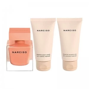 Image of Narciso Rodriguez Narciso Ambree Gift Set 50ml Eau de Parfum + 50ml Body Lotion + 50ml Shower Gel