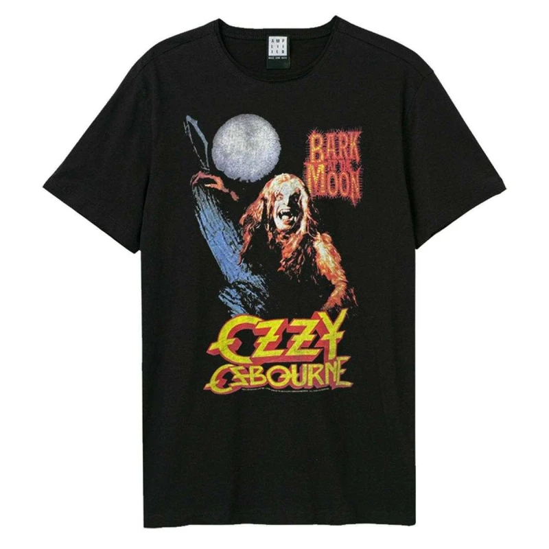 Image of Amplified Amplified Men Bark At The Moon Ozzy Osbourne T-Shirt in Black Size: X-Small Black XS Male 5063852066179