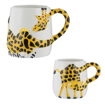 Image of Price & Kensington Giraffe Set Of 2 Mugs
