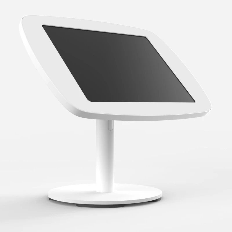 Image of Bouncepad Original Twist + Counter Base Apple iPad Pro 7th Gen 13-inch (2024) White Covered Front Camera and Home Button TTCO-W1-PL7-M