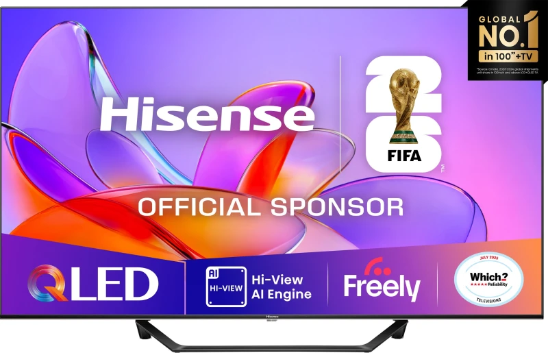 Image of Hisense A7QTUK 43" Smart 4K Ultra HD QLED TV 43A7QTUK Black